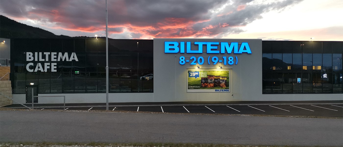Biltema ekspanderer - åpner varehus nr. 65 i Norge